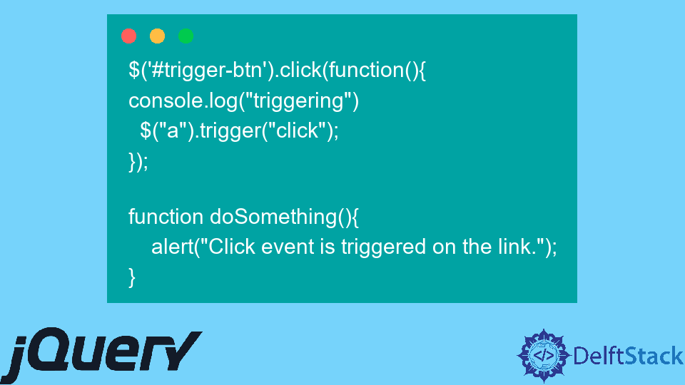 jquery-trigger-click-delft-stack